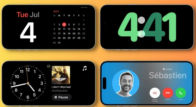 夏河苹果手机维修分享iOS17横屏充电待机显示有什么好处 