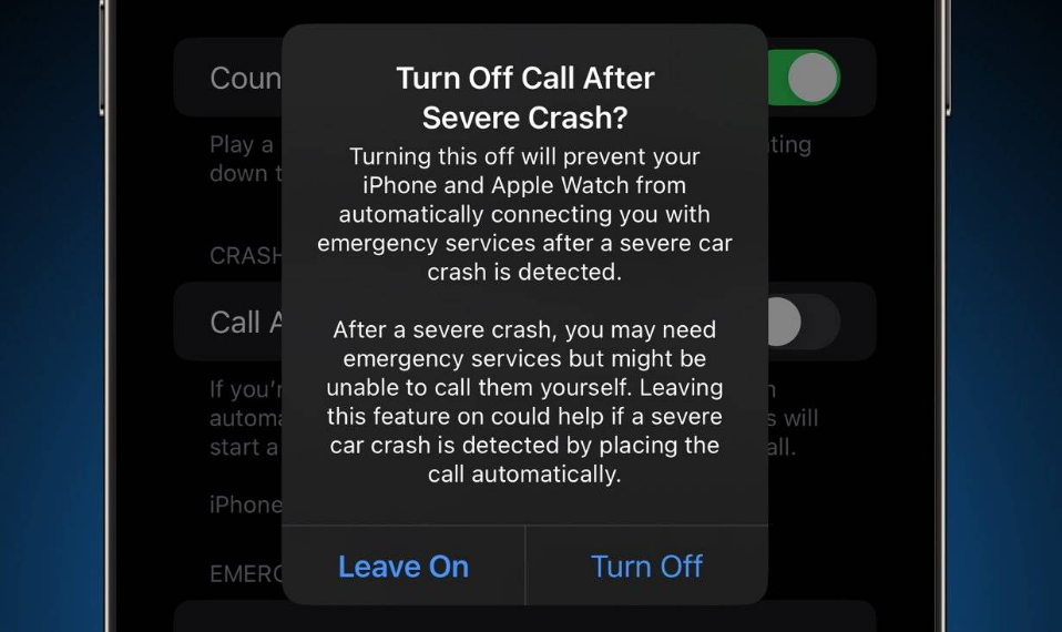 夏河苹果14维修分享 iPhone 14 和 Apple Watch 上关闭崩溃检测 
